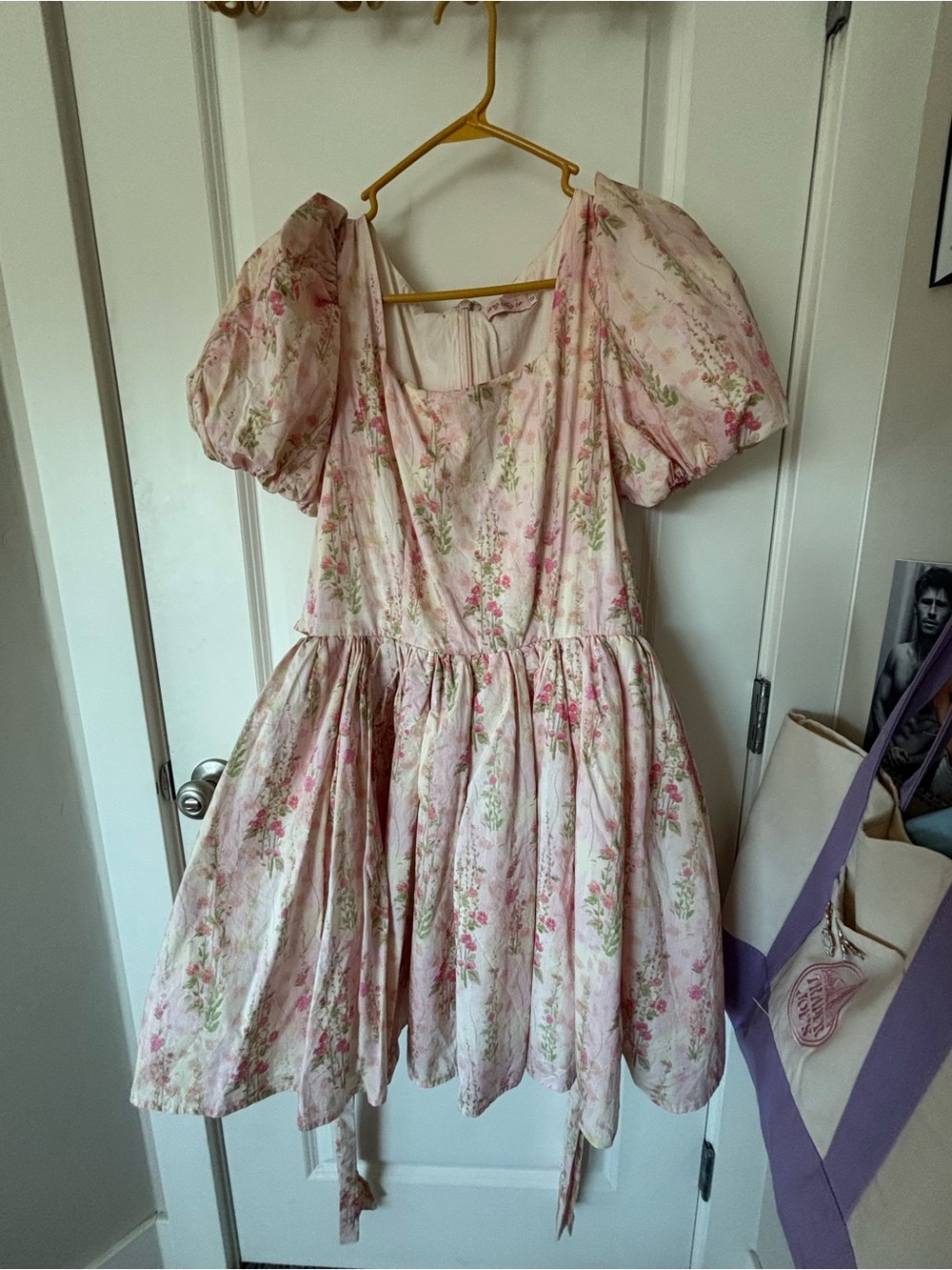 Ivy City Pink Floral Cupcake Dress